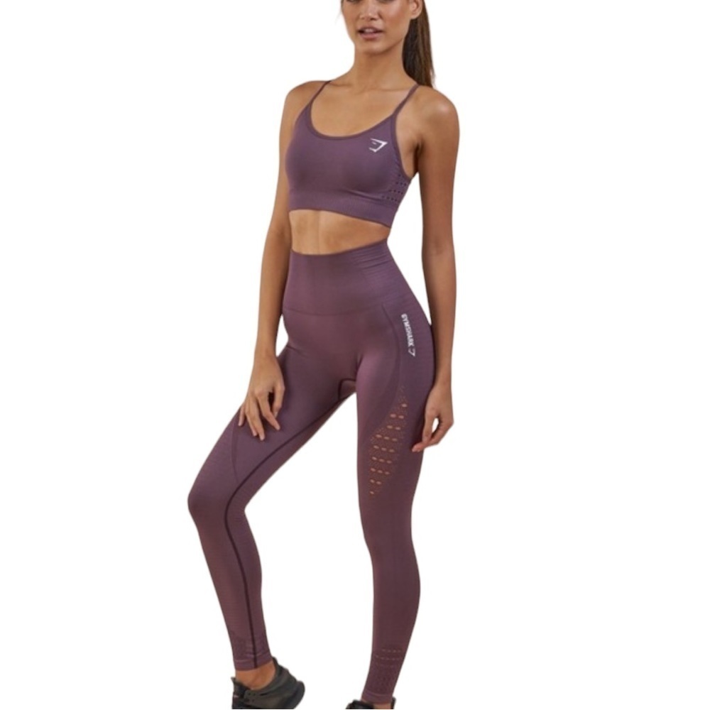 Gymshark Energy+ Seamless Knit Crop Leggings extra small 7026